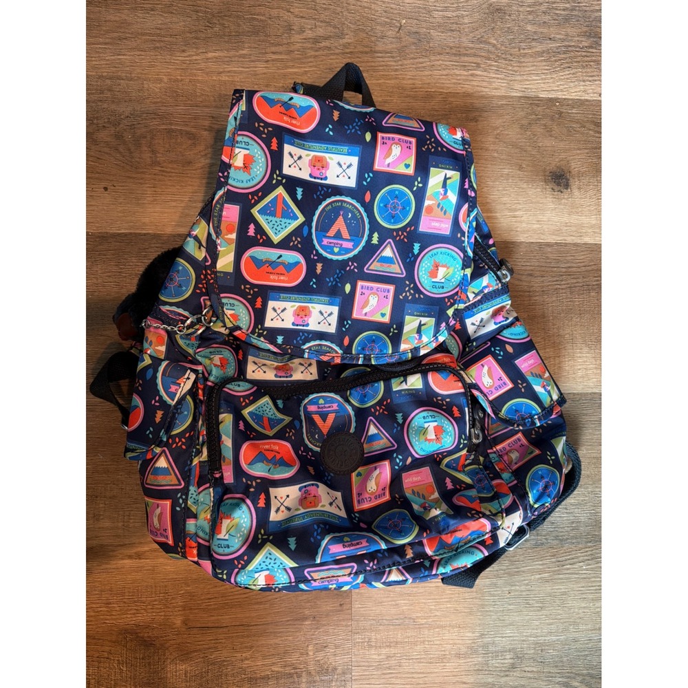 Kipling Challenger Backpack Navy Blue Camping wandering Road